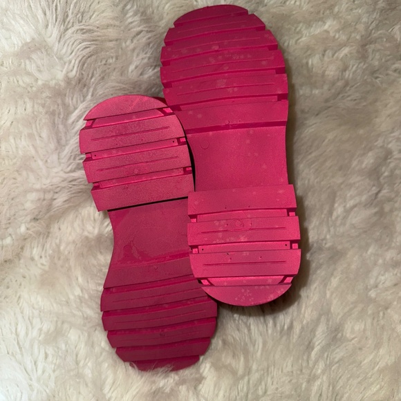 Tevos Fuchsia Lace Up Combat Boots - Picture 7 of 9